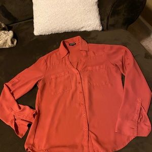 Dusty rose Express dress shirt